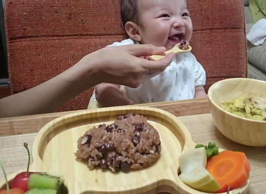 ジャッキーランチプレートセットでお食い初め