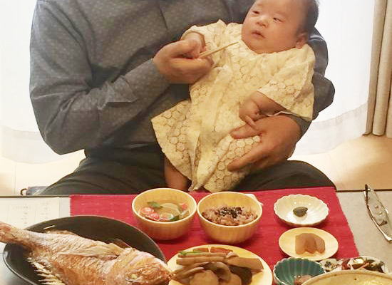 お客様お食い初め写真2